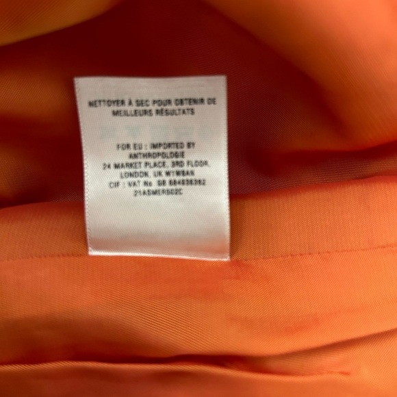 Anthropologie HD in Paris Linen Ombré Petal Pencil Skirt Size‎ 4 - Picture 6 of 7